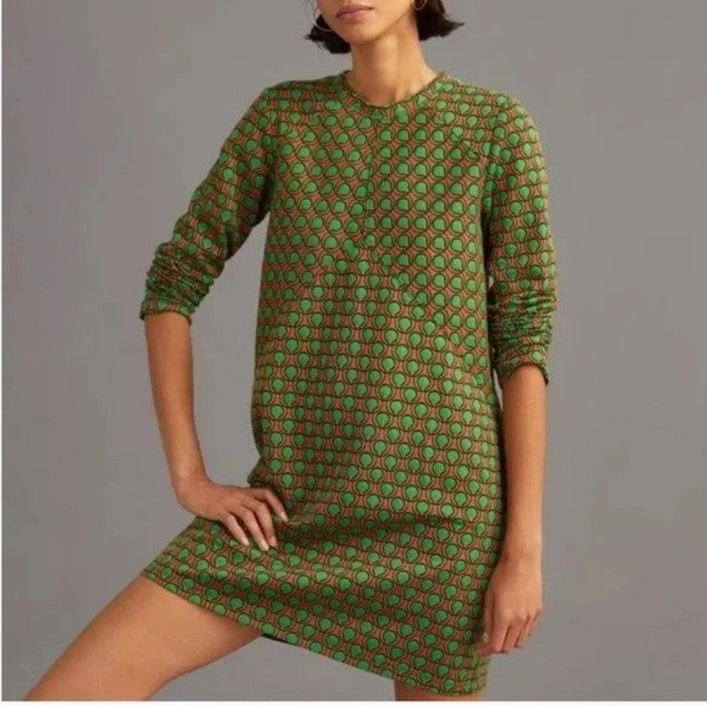 Maeve Jacquard Shift Mini Dress Sz M NWT